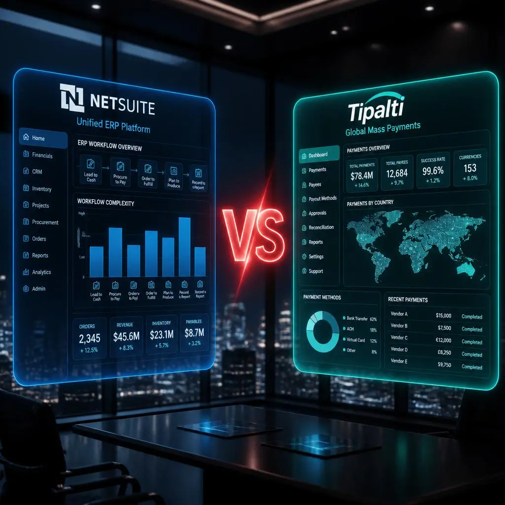 NetSuite vs tipalti
