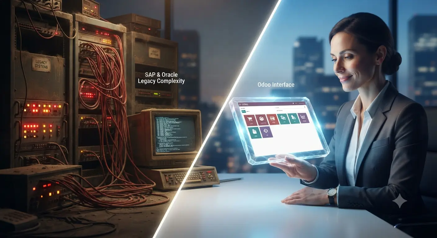 ERP Comparison Matrix SAP vs Odoo vs Oracle NetSuite