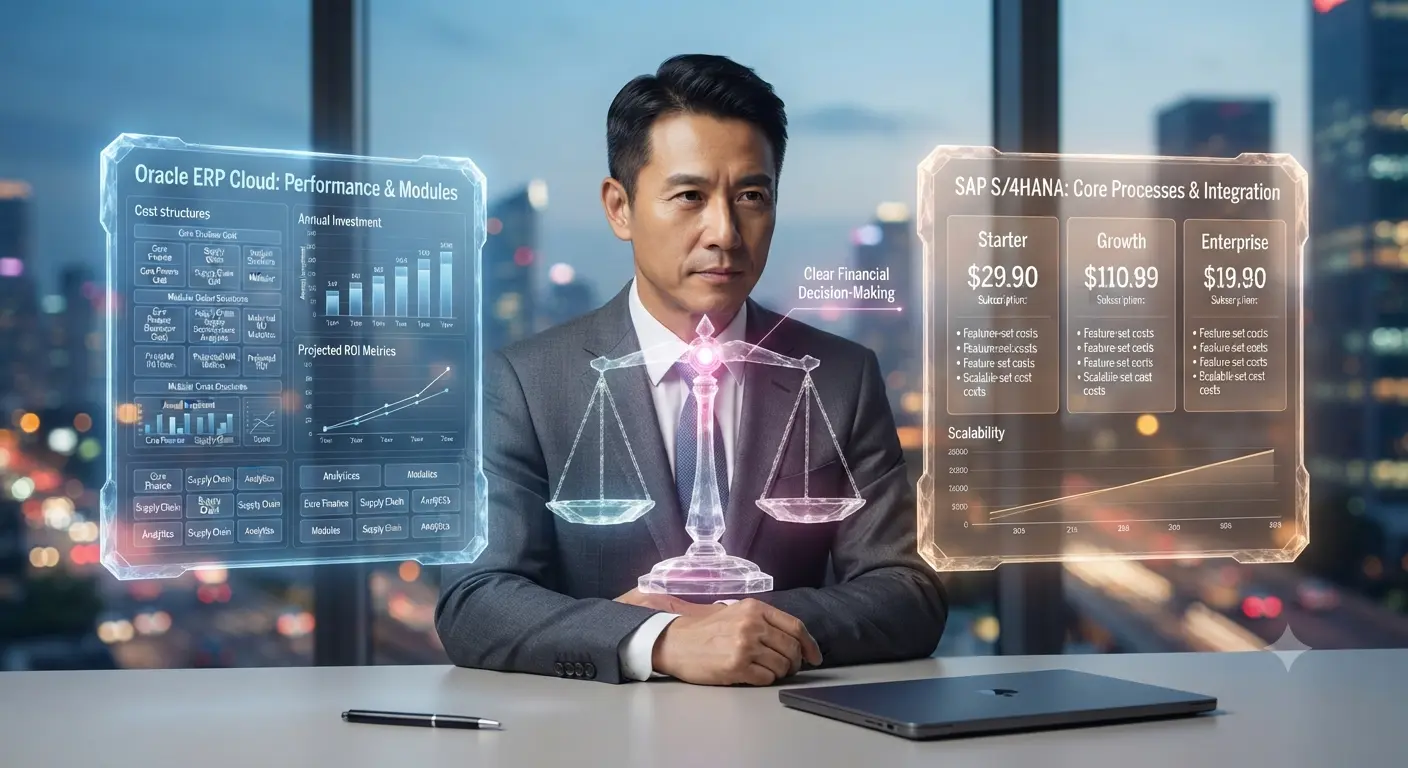 Oracle ERP vs SAP Cost
