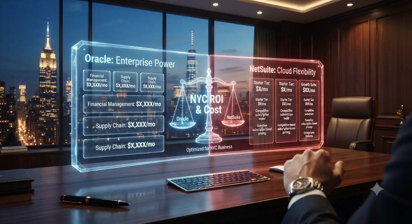 Oracle vs NetSuite Pricing in New York
