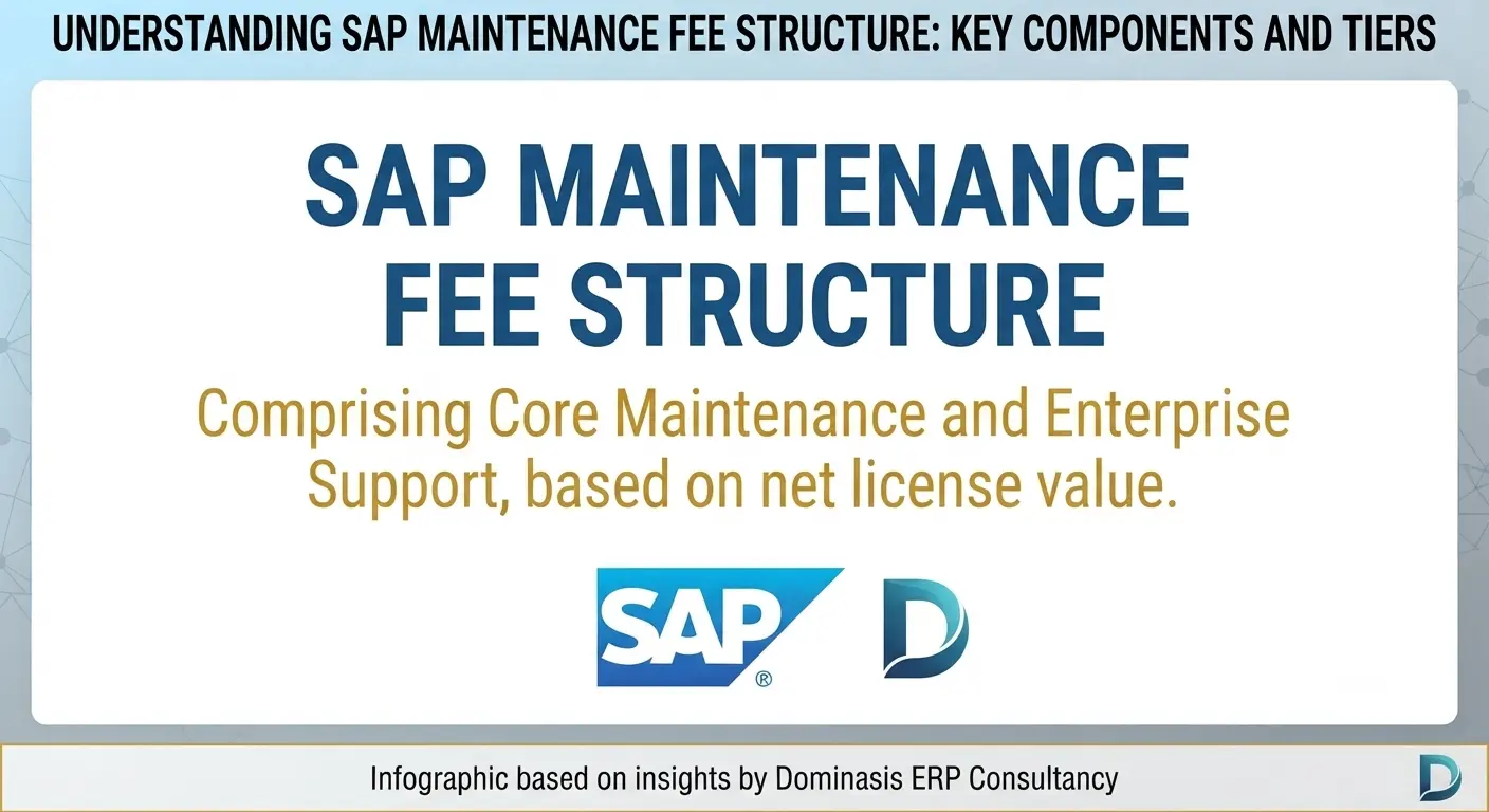 SAP maintenance fee structure