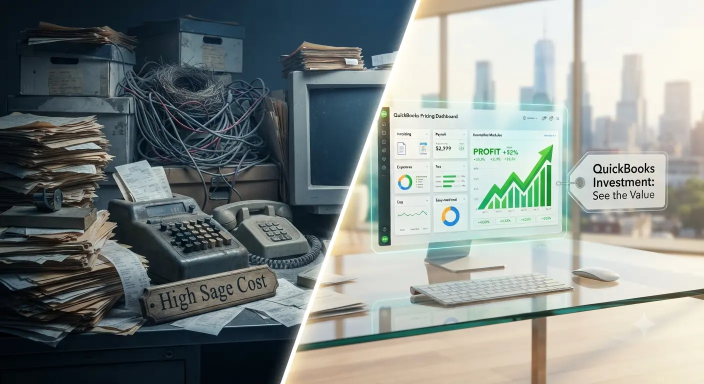 Sage vs QuickBooks Pricing
