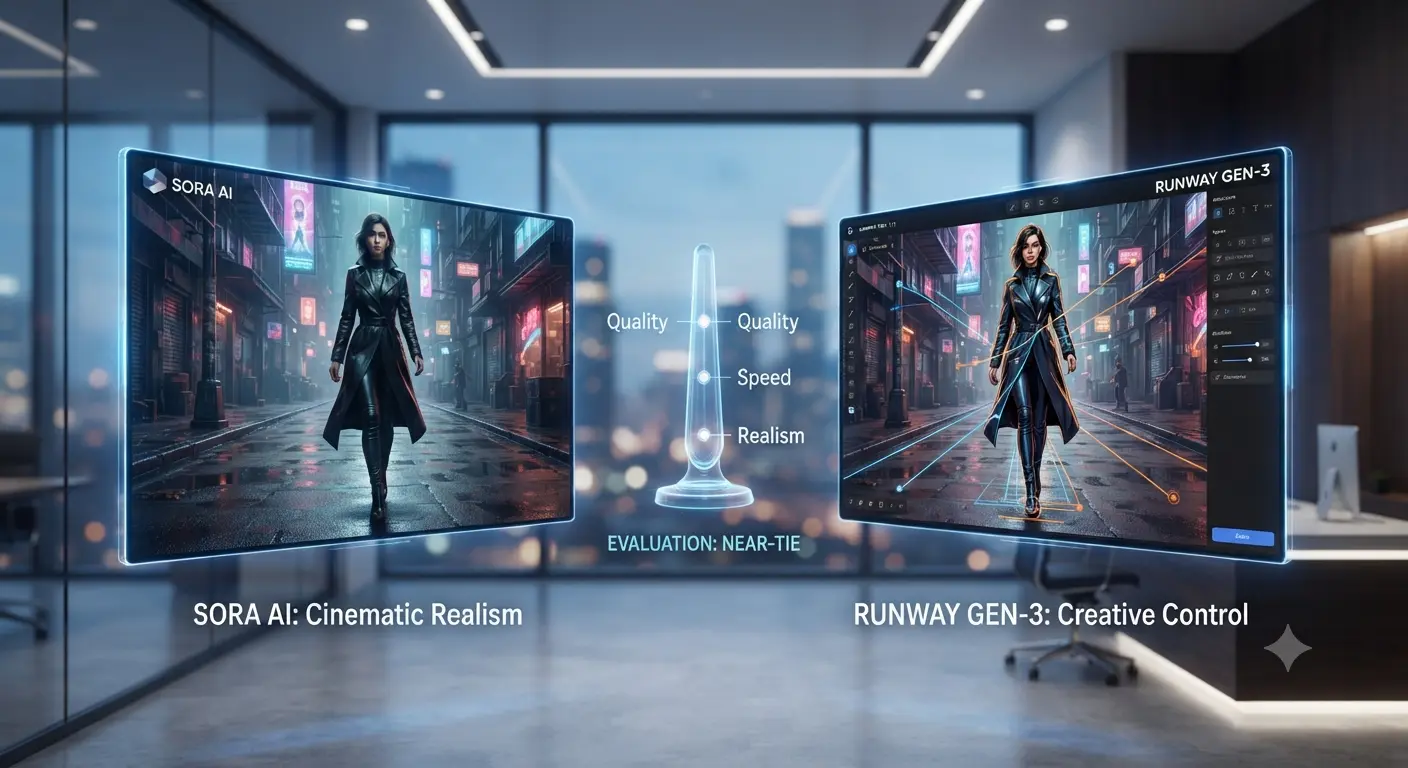 Sora AI vs Runway Gen-3