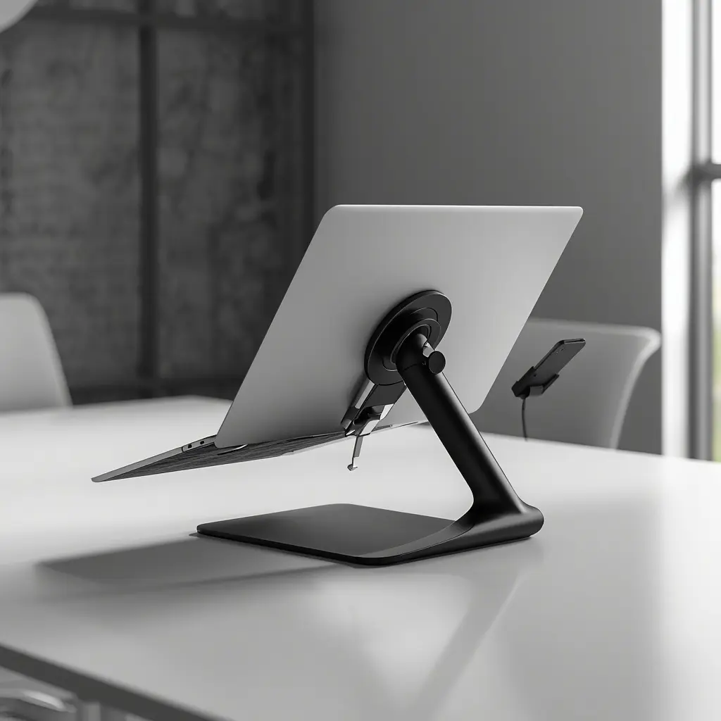 Laptop Stand with Phone Holder